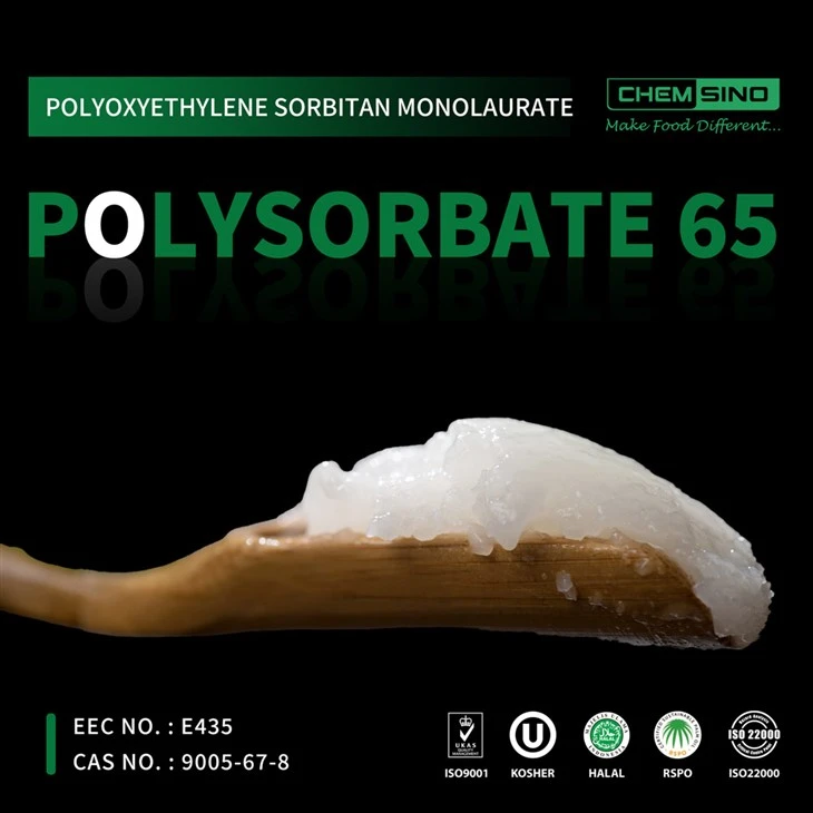 Efficiënte en smaakvolle emulsies met polysorbaat 65 als belangrijkste ingrediënt CAS NR.9005-71-4