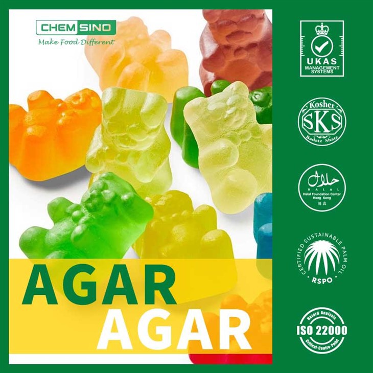 Agar -agar poeder van voedselkwaliteit voor geleren en verdikking