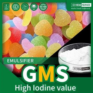 Populair glycerolmonostearaat CAS-nr.31566-31-1 GMS hoge jodiumwaarde 2
